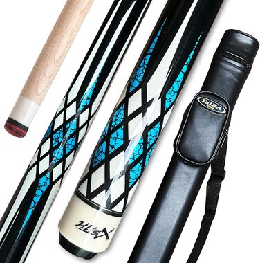 Кий для більярду Tai ba cues, наконечник 13 мм, 58 дюймів, тверда деревина канадського клена, професійний, 19, 20, 20 унцій (на вибір) - синій, червоний, зелений, кий для більярду, синій, 540 мл етуї 19 унцій