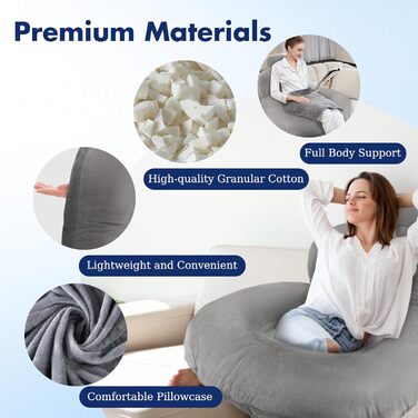 Подушка для читання, U-подібна подушка для спини з подушкою для шиї, сіра ігрова подушка, подушка для читання, гри, роботи, відпочинку