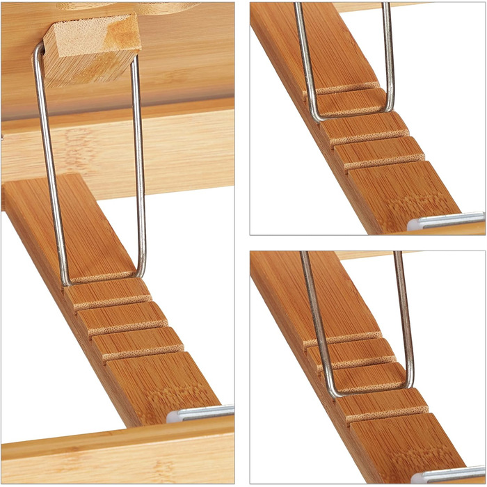 Бамбуковий стіл для ноутбука Relaxdays з охолодженням