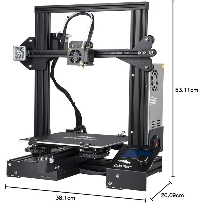 Офіційний 3D-принтер Creality Ender 3 із повним відкритим вихідним кодом із функцією друку резюме Розмір друку 3D-принтера своїми