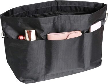 Завітайте до магазину BeringLoad MHPI Bag Сумка-сумка внутрішня, чорна, велика, з кишеньковим органайзером, акрил, чорна