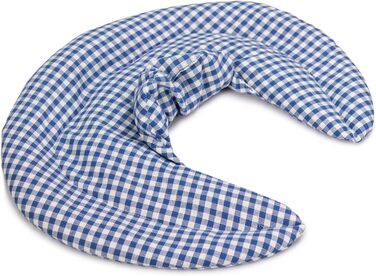 Подушка для шиї зі стійкою, синьо-біла - подушка зі спельти - подушка для шиї, тепла подушка - подушка зі спельти для шиї та плечей