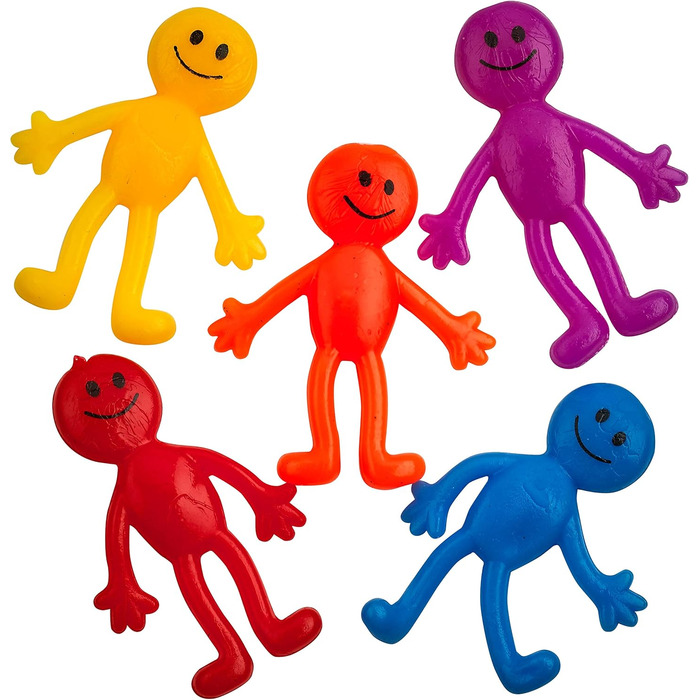 Гнучкі гумові чоловічки Slime, які розтягуються, 36 елементів, смішні кольори, гумові чоловічки Sticky, Stretchy, Slimy, Fidget To