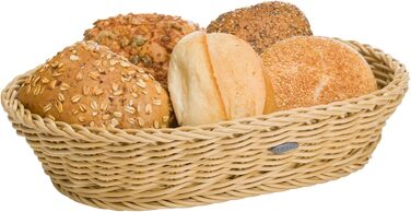 Багатофункціональний кошик Westmark, підходить для готелів та ресторанів, овальний, приблизно 32 x 23 x 7 см, синтетичне волокно, Saleen Edition, світло-бежевий, 02010730101 Бежевий 29,6 x 20 x 1 см