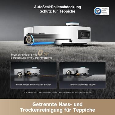 Робот-пилосос Dreame Aqua10 Ultra Roller Complete з роліковим шваброю AquaRoll, білий