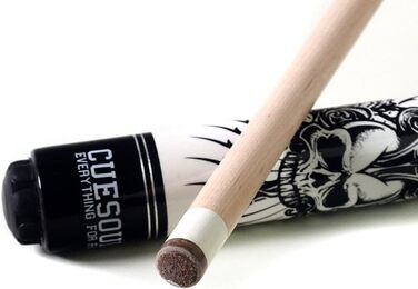 Киї для більярду CUESOUL Rockin Series 57 &3921 oz з кленом, захистом шарніра/захисником древка та рушником для кия, білий