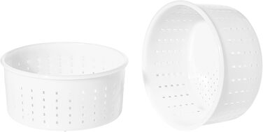 Форма для сиру 15x7,2см - 1,2 кг - Caciotta Форми для сиру Кошик Сироваріння Сичужний фермент, 3 шт.