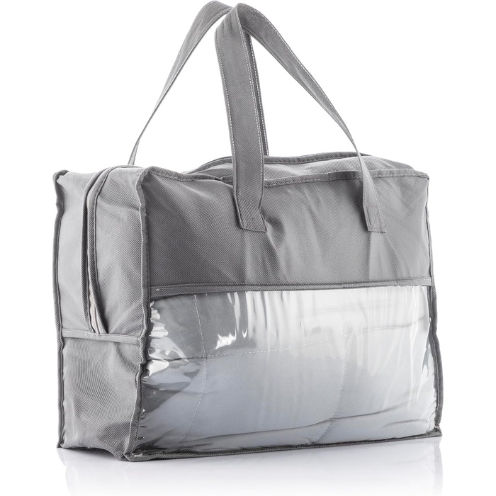 Ергономічна обтяжена ковдра Sweikett, 7 кг для кращого сну та відпочинку, наповнена мікроскляними намистинами, в комплекті сумка для перенесення, сіра, поліестер