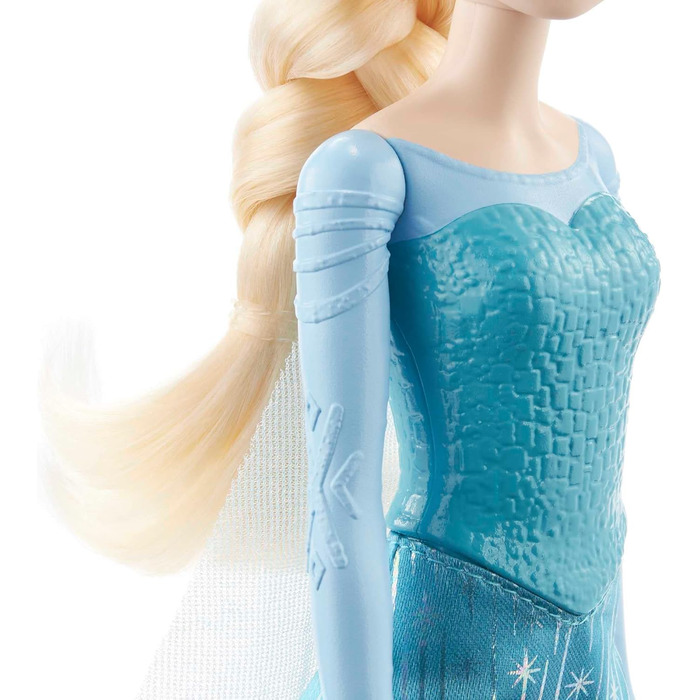 Лялька Mattel Disney Крижана королева Ельза, лялька Крижана королева, світле волосся, що розчісується, рухоме, знімне взуття, пода
