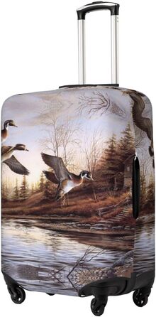 Чохол для валізи Mallard Ducks, міцний захист, підходить для багажу розміром 45,7 - 81,3 см, малий, Чорний