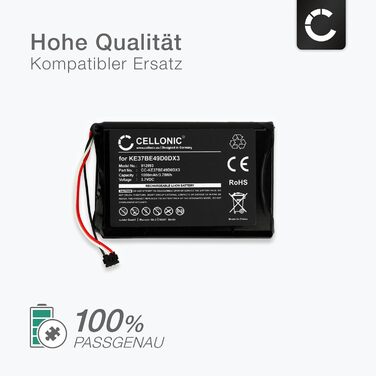 Акумуляторна навігація, сумісна з Garmin Edge 810, Edge 800, Edge Touring (1000 мАг, 3,7 В) 2 шт. заміна 361-00035-00, KE37BE49D0DX3 2 шт. 1000 мАг