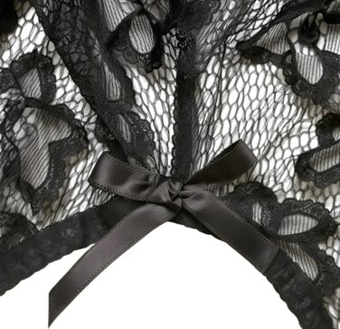 Боді-бабідолл для жінок, сексуальна мереживна білизна, чорний, M