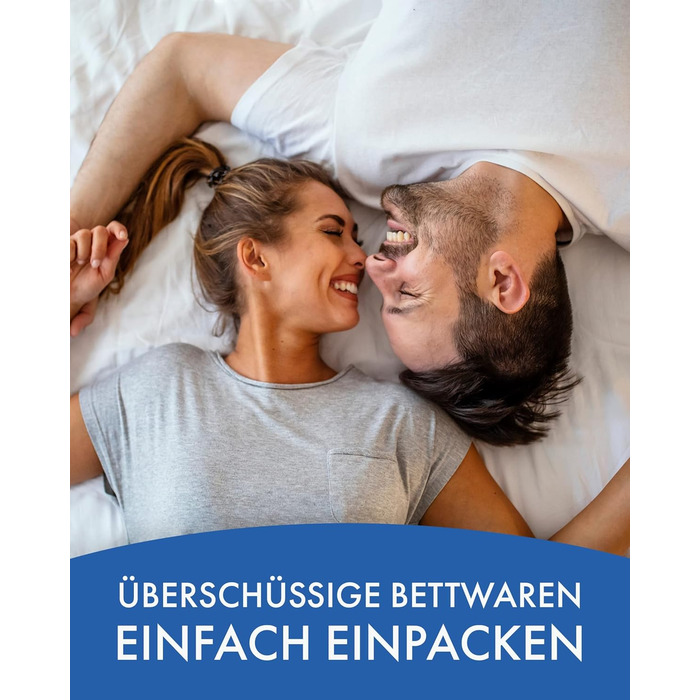 Сумка для зберігання ковдр та подушок біла - Сумка для зберігання велика - Сумка для постільної білизни на блискавці - Дихаюча сум