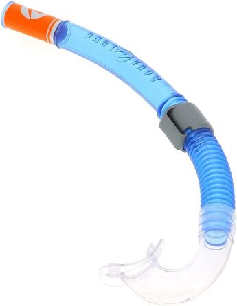 Маска для дайвінгу трубка для дайвінгу, водних видів спорту та снорклінгу для дітей віком від 4 років із захистом від ультрафіолету, один розмір, синій/помаранчевий