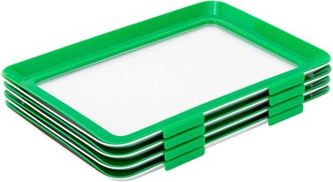 Коробка для шинки, для холодильника, зберігання шинки, холодильник, комплект із 4 контейнерів, для зберігання продуктів, ідеально підходить для кемпінгу, вечірок, сімей (30 x 20 см)