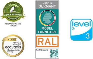 Ергономічне офісне крісло Hug.Y, зручне робоче крісло гнучка спинка та підлокітники екологічно чисте офісне крісло, перероблений матеріал, матеріал, що вживається