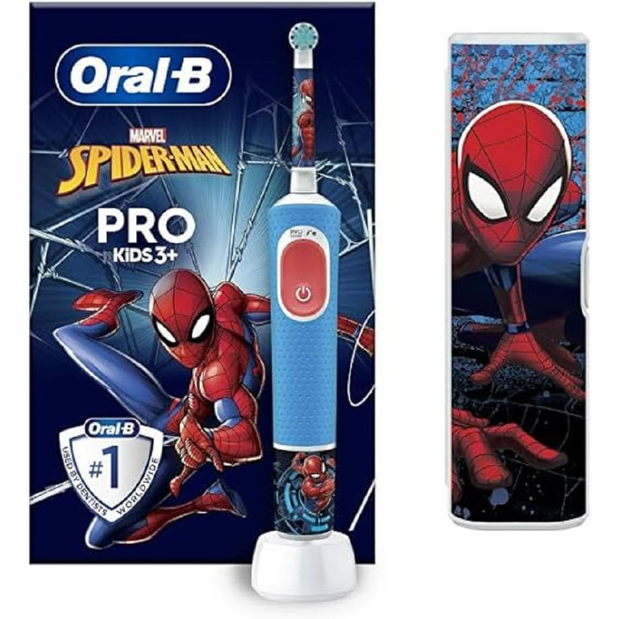 Електрична зубна щітка Vitality Pro Kids Spiderman з дорожнім кейсом