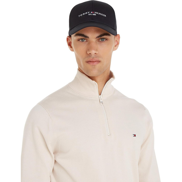 Чоловіча кепка Tommy Hilfiger Th Established Cap Hat один розмір чорний (чорний)