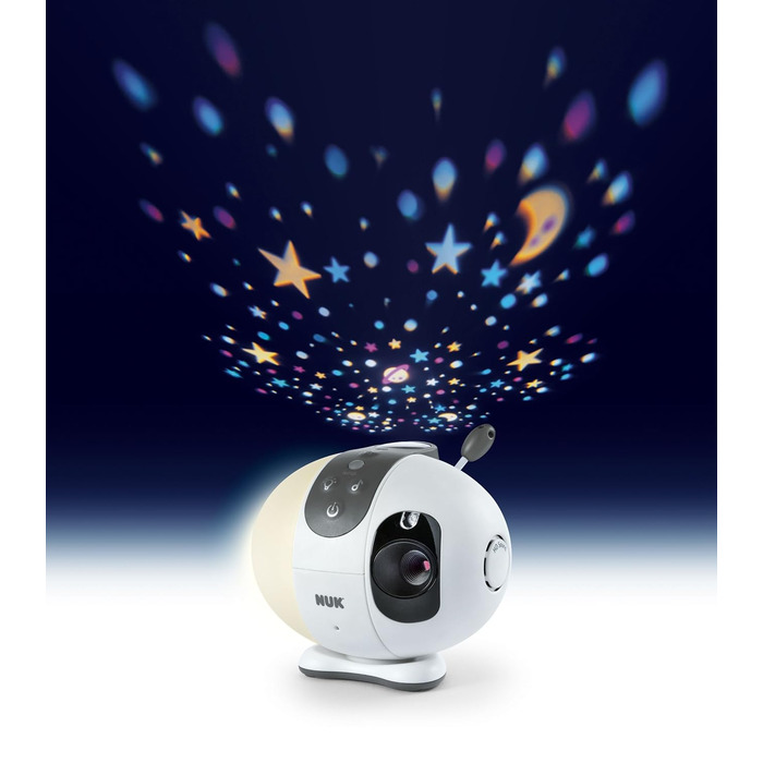 Радіоняня з камерою, зіркова проекція, вільний від високочастотного випромінювання в режимі Eco, радіус дії макс, 410