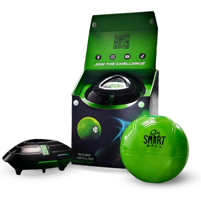 Футбольний тренажер для приміщень Smart Ball 1001CB Soccer Bot, чорний, один розмір