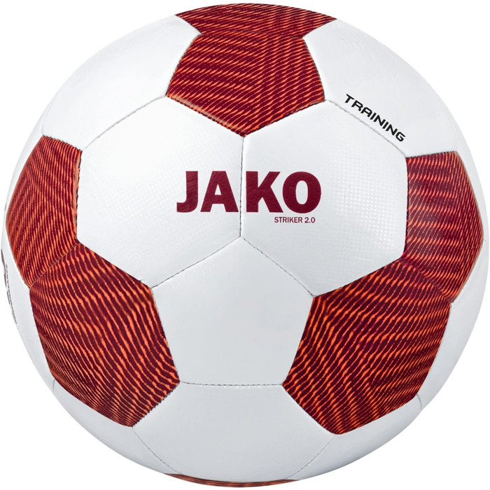 Тренувальний м'яч JAKO Striker 2.0, білий/антрацит, 5, 2353 5 біло-червоний