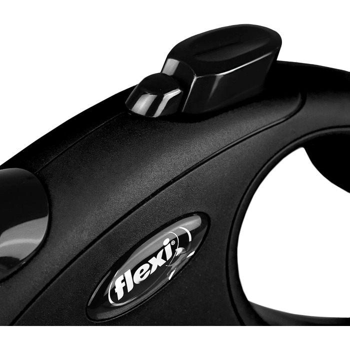 flexi® Classic L Harness 8 м чорний, висувний повідець для собак до 50 кг