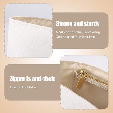 Організатор для сумок для міні-сумки Longchamp, біла вставка для сумок, підкладка для зберігання сумок, на блискавці, що не випада
