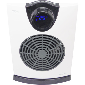 Тепловентилятор Aktobis, електричний обігрівач, обігрівач для ванної кімнати, обігрівач для вологих приміщень WDH-E20 (2 кВт) IP21 2 кВт / IP21 (вологі приміщення)