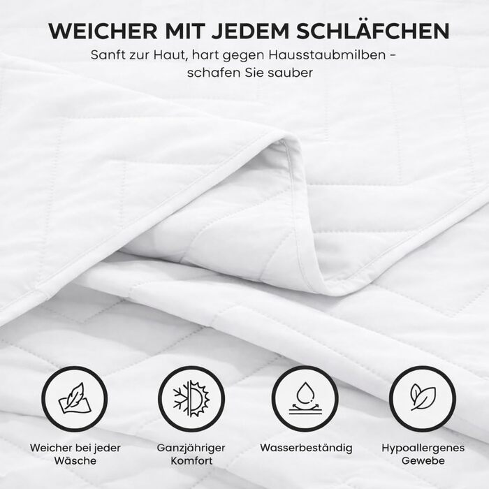 Покривало 220x240 см Двостороння ковдра зі 100 поліестеру Мяка, легка у догляді та сучасна Покривало та плед для двоспальних ліжок (Білий) Білий