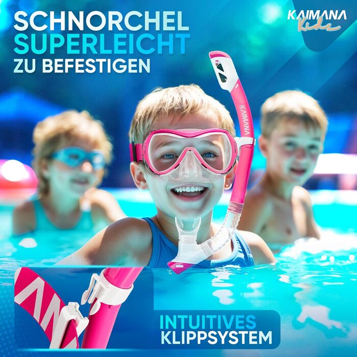Новий дитячий комплект для підводного плавання KAIMANA SeaExplorer сумка для перенесення, маска для дайвінгу з трубкою, дитяча маска для підводного плавання, альтернатива дитячій масці для підводного плавання, маска для підводного плавання з тканинним/сил