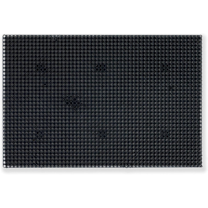 Килимок для садових дверей, стійкий до атмосферних впливів - Антрацит 40 x 60 см - Килимок для вуличного використання, що вловлює бруд - Килимок для дверей, що легко чиститься - Пластикова щетина, висота 1,4 см, 40 x 60 см (прямокутний), антрацит