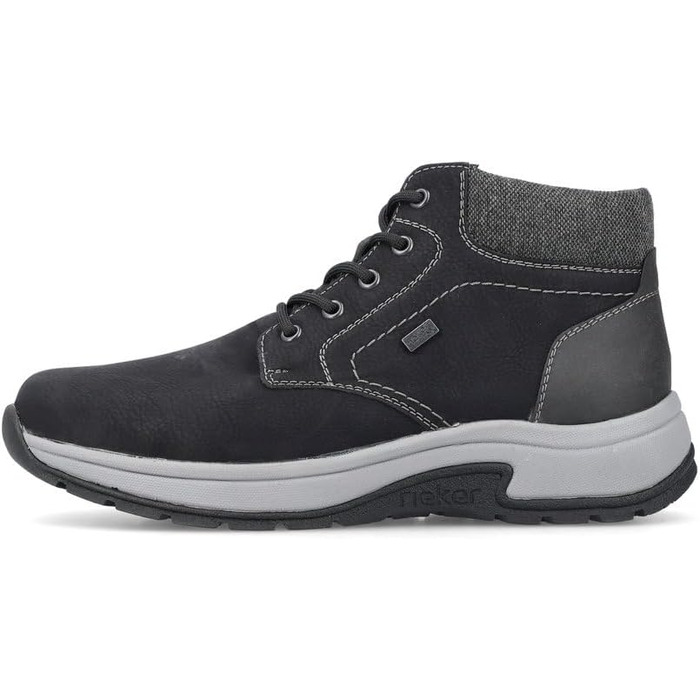 Чоловічі чоботи на шнурівці Rieker 11030, Чоловічі чоботи, знімна устілка, водовідштовхувальні, riekerTEX 43 EU Wide Чорний 00