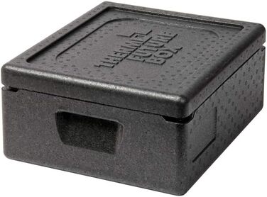 Термобокс Thermo Future Box GN 1/2, термобокс-холодильник, контейнер для транспортування та контейнер для підігріву, термобокс об&39ємом 10 літрів, термобокс виготовлений з EPP (експандованого поліпропілену), чорний