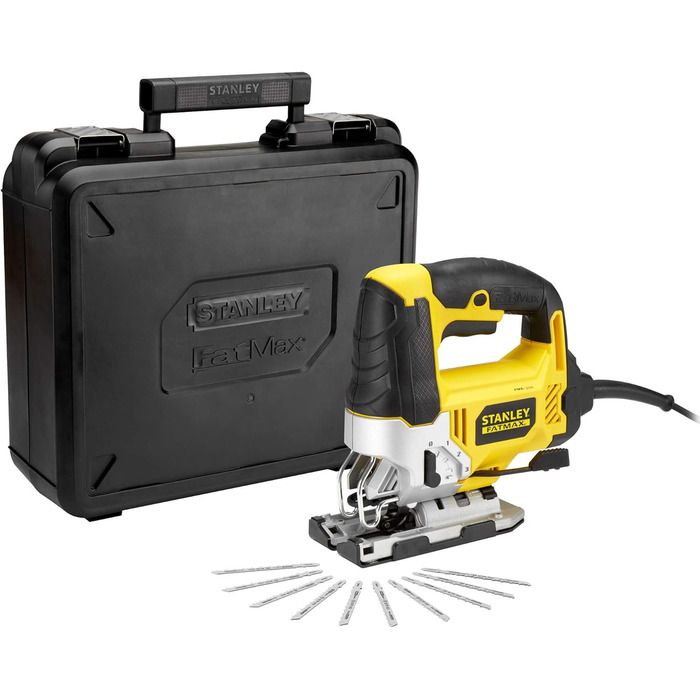 Маятниковий лобзик Stanley FatMax 710 Вт FME340KA (3-ступінчастий маятниковий хід, безінструментальний тримач пиляльних полотен U