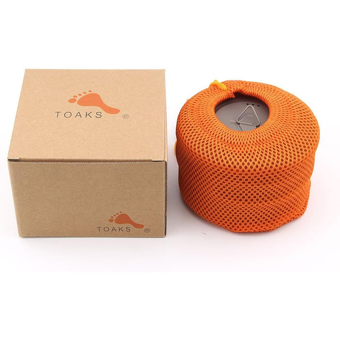 Ультралегка чашка для кемпінгу TOAKS Pure Titanium Cup з кришкою та складною ручкою, сірого кольору