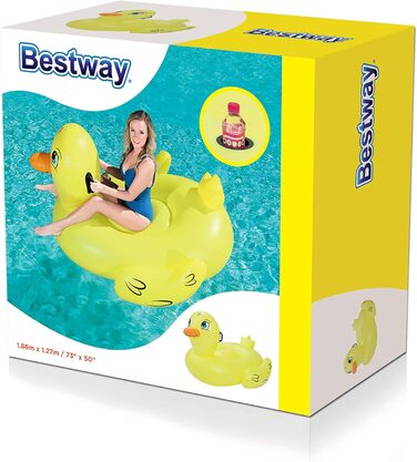 Іграшка для плавання Bestway Duck Ride on, 188 x 127 см