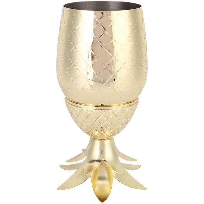 Келих для коктейлів з нержавіючої сталі, елегантний позолочений барний аксесуар для барменів та домашніх барів, міцний, стійкий до іржі, 380 г