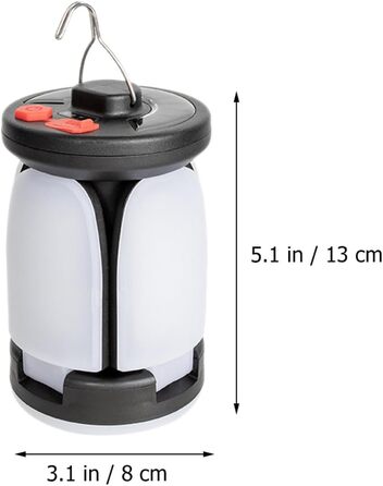 Сонячний кемпінговий світильник Luxshiny, світлодіодний світильник для намету з ABS-пластику з гачком, багатофункціональний зовнішній світильник для кемпінгу, саду та надзвичайних ситуацій