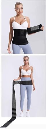 Для жінок, Quick Snap Bandage Lumbar Support Waist Trimmer Back Brace Postpartum Recovery Black, 3 місяці