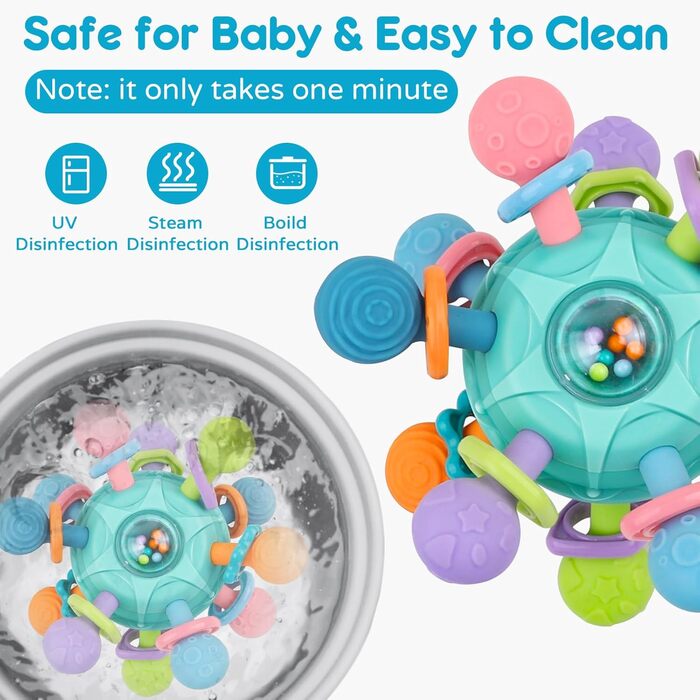 Дитяча іграшка 6 місяців м&39яч для малюків, сенсорна дитяча іграшка від 0-6 місяців брязкальце дитяча іграшка від 0 3 6 9 місяців