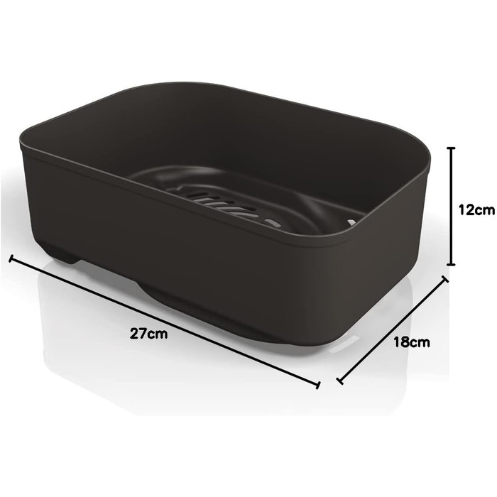 Комбінований кошик для хрустких продуктів, ємність 2.5 кварти, сумісний з грилями Ninja Woodfire (серія OG700), антипригарне покриття, чорний