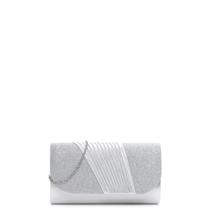 Клатч TAS Amalia Плісе 34322 Сріблястий