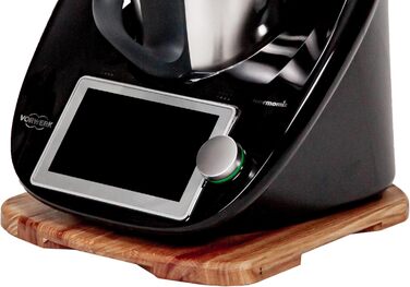 Розсувна дошка MB Manufaktura Barel для Thermomix TM6 TM5 Дошка для Thermomix виготовлена з деревини дуба без зусиль переміщення без пошкодження ваг - стійка підставка за рахунок гасіння вібрації Преміум - Дуб