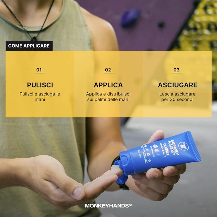 Класичний гель Monkeyhands для фітнесу та танців на пілоні Веганський, без парабенів, без смол Ідеально підходить для танців на пілоні Захвати та інноваційна рідка магнезія Синій 100 мл