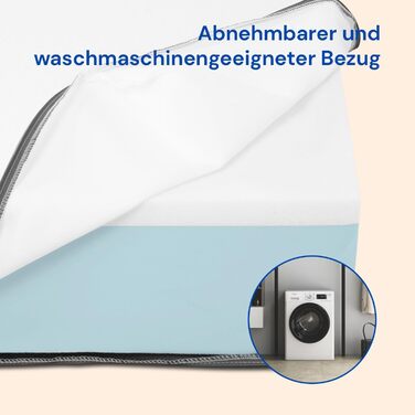 Ортопедичний в&39язкопружний матрац Товщина 20 см Свіжа та м&39яка тканина Підходить для регульованих та стандартних ліжок (90x200), білий 90 x 200 см