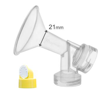 Цільна опора для грудей 21 мм з клапаном і мембраною для молоковідсмоктувачів Medela Замініть нагрудний щиток і заглушку Medela Pe