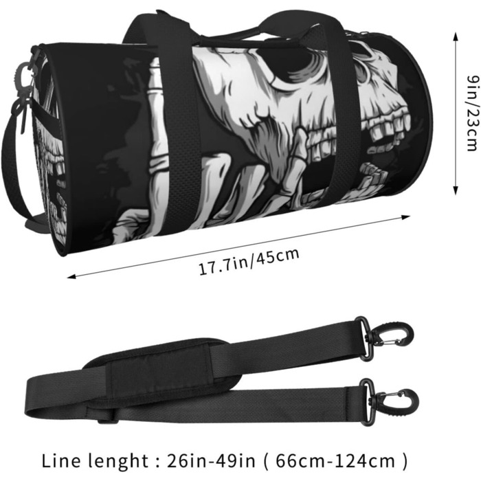 Спортивна дорожня сумка Rock Skull, унісекс, велика сумка для подорожей та спорту