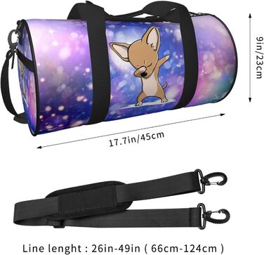Сумка для подорожей Dabbit Chihuahua велика спортивна сумка для фітнесу, спорту, на нічліг та вихідні для чоловіків і жінок