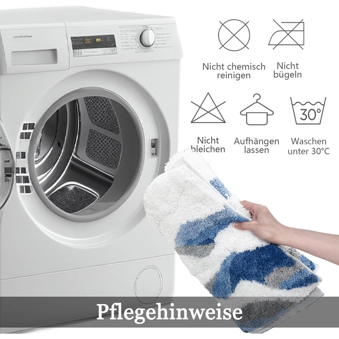 Синій килимок для ванної кімнати, милий килимок для ванної, доріжка, килимок для ванної для пляжу, ванна кімната, довгий килимок для ванної кімнати, прибережне оздоблення, доріжка для ванної кімнати, килимок для раковини 50x120 см