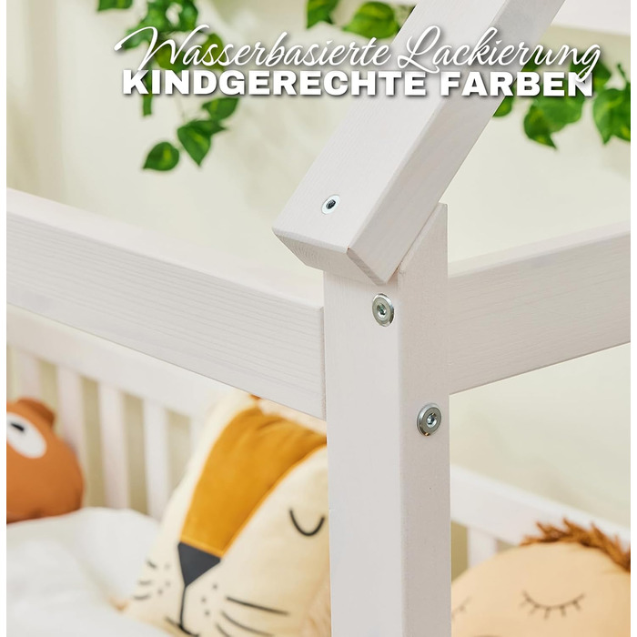 Ліжко для дому 90x200 з шухлядою, матрацом та набором 4-TLG DEKO рожевого кольору, вкл. захист від падіння книжкової полиці та рей